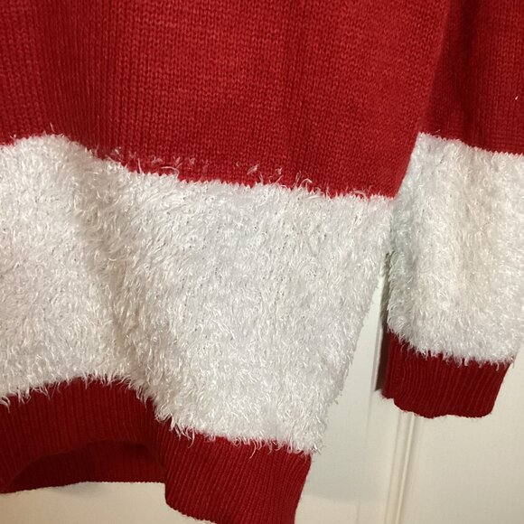 Happy Holidays Joyeuse's Ugly Festive Red Sweater Snowman Christmas Tree Size SP - Picture 6 of 10